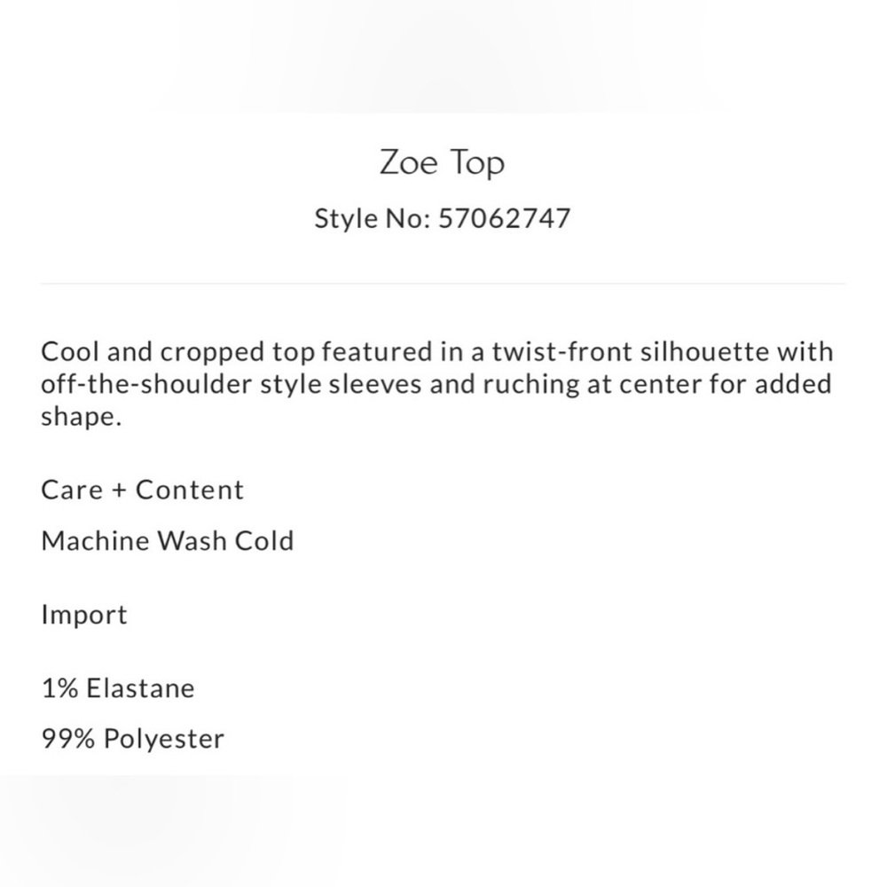 🐰 Free People Zoe Crop Top (EUC;White; Sz Large) - Picture 5 of 7